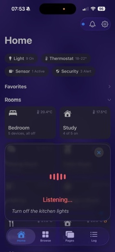 Voice assistant conversation controlling devices